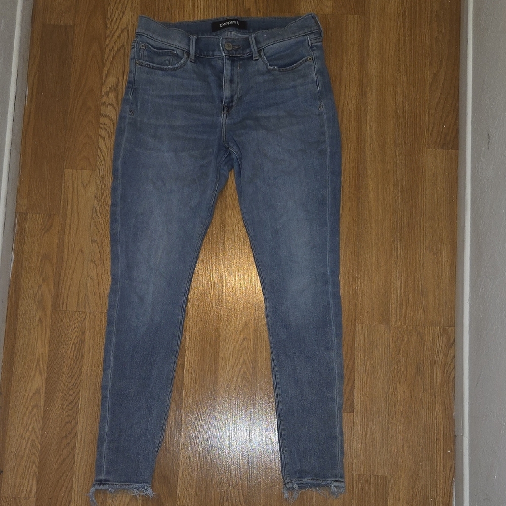 Express Women's Classic Blue Skinny Jeans